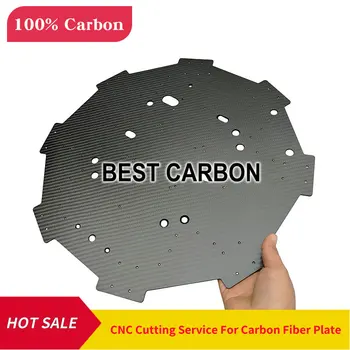 Posluga u rezanje CNC od karbonskih vlakana, list od karbonskih vlakana, laminat, središnja ploča, ploča CFK, tvrd ploča