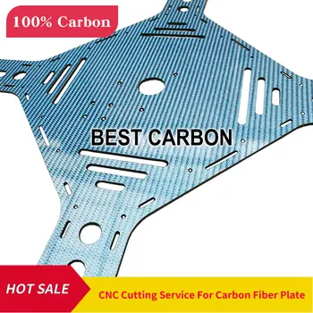 Posluga u rezanje CNC od karbonskih vlakana, list od karbonskih vlakana, laminat, središnja ploča, ploča CFK, tvrd ploča 2