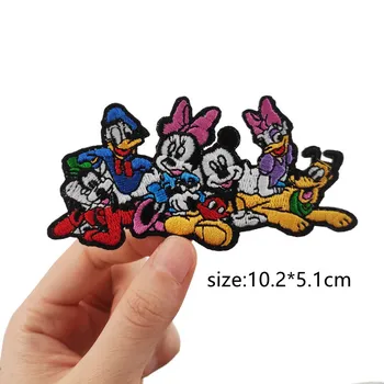Kawai Mickey Mouse Mickey Minnie Tkanina Tijesto Dvorac Ukrašavanja Odjeće Glačalo na Нашивках Vez Нашивки za Odjeću