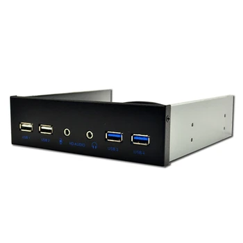 Kućište desktop PC s dijagonalom od 5,25 inča, Unutarnja prednja ploča, USB hub, 2 USB 3.0 porta i 2 priključak USB 2.0 priključak Hd Audio, 20-pinski konektor 1