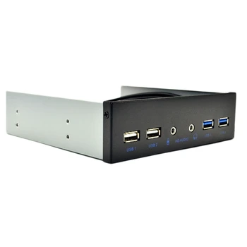 Kućište desktop PC s dijagonalom od 5,25 inča, Unutarnja prednja ploča, USB hub, 2 USB 3.0 porta i 2 priključak USB 2.0 priključak Hd Audio, 20-pinski konektor 2