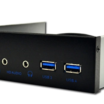 Kućište desktop PC s dijagonalom od 5,25 inča, Unutarnja prednja ploča, USB hub, 2 USB 3.0 porta i 2 priključak USB 2.0 priključak Hd Audio, 20-pinski konektor 4