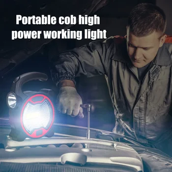 Mini Svjetiljka S Baterijskim Napajanjem COB Light Panik Lampa Led Radno Svjetlo 2 Načina Prijenosni Vanjski Kamp Svjetlo dodatna Oprema Za Rasvjetu 2