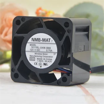 NMB-MAT 12V 0.75 A 1611RL-04W-B86 4028 40 MM 4 CM 40 * 40 * 28 mm 1U 2U server Velike snage ventilatora ventilator 4pin 4