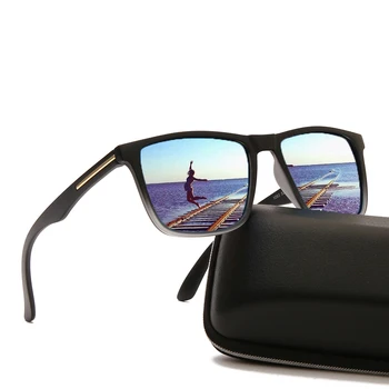 Polarizirane Sunčane Naočale Gospodo Marke Dizajnerske Boxy Vintage Naočale Za Muškarce U Crnim Okvirima Za Ribolov Vožnje Sunčane Naočale UV400 Oculos