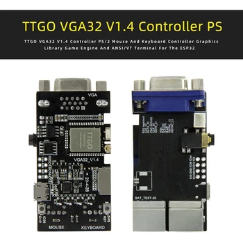 Fabgl VGA32 VGA ESP32 PSRAM Modul V1.4 Kontroler, PS/2 Miš Tipkovnica Grafička biblioteka Igre Kontakta ANSI/VT 1