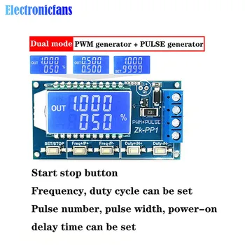3,3 -30 U PWM Broj impulsa Frekvencija Radni Ciklus Podesivi Modul Generator Signala LCD Zaslon Kvadratni Val Pravokutni Val 3