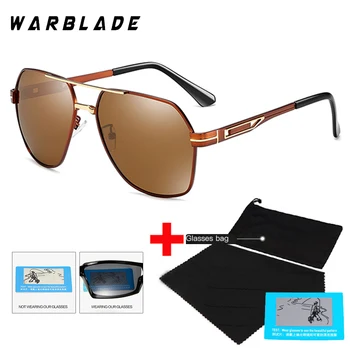 WarBLade Optički Brand Dizajn Nove Polarizirane Sunčane Naočale Muške Modne Muške Naočale Pilota Sunčane Naočale Putovanja Ribolov Oculos S Torbicom
