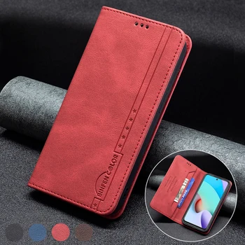 Kožna torbica-novčanik s protuprovalnim četka za Xiaomi Redmi 10 9 9A 9C 9T Note10/10S/10T/10 Pro Max/9 Pro Mi Poco X3 Nfc/F3/M3 10T 11T