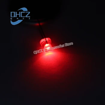 100pc 3 MM crveno svjetlo LED led sa ravnom glavom lampe perle super svijetle astigmatizam 4 mm visina 2