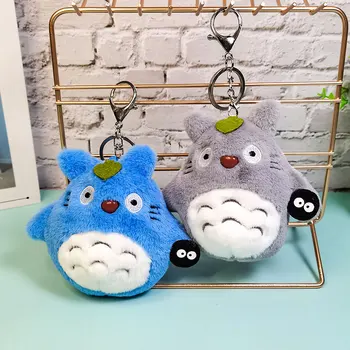 1pc Anime Mini Totoro Pliš Igračku Privjesak Za Ključeve Novi Kawai Totoro Privjesak Igračka Mekani Plišani Lutka Totoro Igračka za Djecu Poklon 0