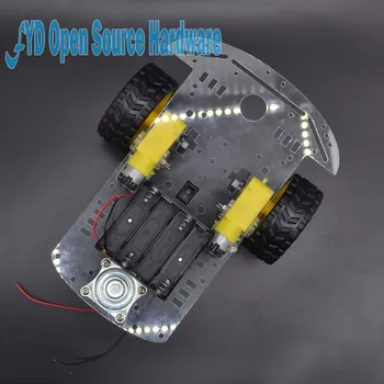 1 komplet Novi Motor Pametan Robot Šasije Vozila E-Proizvodnja DIY Kit Senzor Brzine Baterijski Blok 2WD Za Robota 5