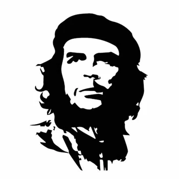 11 CM * 15 CM Ozbiljan Celebrity Che Guevara Automobil KK Vinil Naljepnica Ukrasiti Naljepnicu Crno/Srebrni Auto Oznaka 0