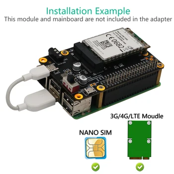 Osnovni modul HAT 3G/4G/LTE Genetika Računalna Sigurnost za Malina Pi/Samsung ARTIK/Latte Panda/ASUS Tinker Naknada za Proširenje 0