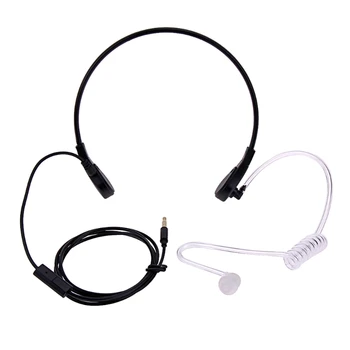 3,5 mm Grlo Mikrofon Slušalice Skrivena Akustična Cijev FBI Slušalice za iPhone i Android
