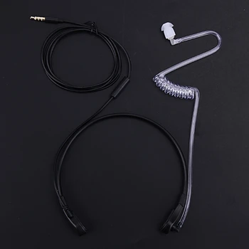 3,5 mm Grlo Mikrofon Slušalice Skrivena Akustična Cijev FBI Slušalice za iPhone i Android 5