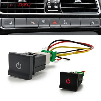 Automatski Crveni Led Lampa prekidač za Uključivanje i Isključivanje Napajanja i Kabel za VW Polo 6C 2014 2015 2016 Pribor za Automobilske Elektronike