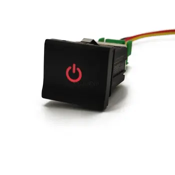 Automatski Crveni Led Lampa prekidač za Uključivanje i Isključivanje Napajanja i Kabel za VW Polo 6C 2014 2015 2016 Pribor za Automobilske Elektronike 3