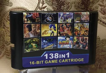 138 u 1 Topla zbirka igara za SEGA GENESIS MegaDrive 16 bita Igre spremnik Za verziju konzole PAL i NTSC