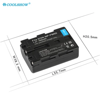 Baterija za kamere NP-FM50 za Sony DCR-PC101 A100 DCR-PC103 Serije DSLR-A100 DCR-TRV950 NP-FM51 NP-FM30 NP-FM55H Baterias 4