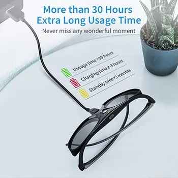 DLP Link 3D Naočale Naočale S Aktivnim Zatvaračem Punjive Naočale Okrugle Naočale Za DLP 3D Projektora 2