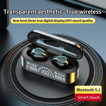 DISOUR Bluetooth 5,2 TWS Slušalice Sa Kontrolama na Dodir CVC8.0 18D Hi-FI Stereo Bežične Slušalice Sportske Vodootporan Gaming Slušalice 0