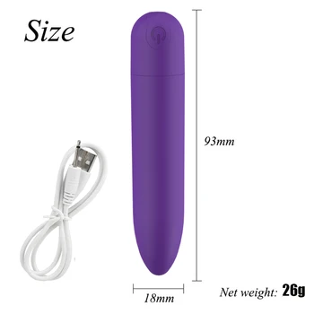 Prijenosni Seks-Igračke Vodootporan 10 Autocesta Пулевой Vibrator za Stimulator Klitorisa, USB Punjiva Vibrator Silver Bullet Za Žene 4