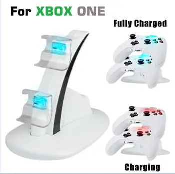 Kontroler Punjač priključne Stanice LED Dual USB Xbox Postolje za Punjenje Postaja Stalak za Xbox One i Xbox OneS Tanak Kontroler Brzo Punjenje 1