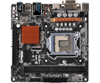 Matična ploča H110 Matična ploča ASRock H110M-ITX LGA 1151 2XDDR4 USB 3.1 SATA3 DVI-D, HDMI Mini-ITX Intel Core 6-og i 7-og generacije 1