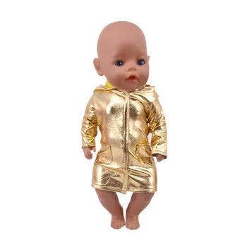 Oživljavanje Lutke Ručni rad Žutu haljinu Odjeća Obuća Torba je Pogodna za lutke 18 cm i lutke 43 cm za Novorođenčad, ruske lutke, igračke za djevojčice 5