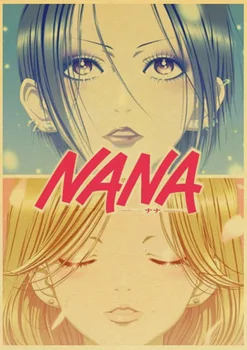 Klasični Japanski Anime Djevojke Nana Starinski Kraft-Papir za Plakat Оосаки Nana Komatsu Nana Naljepnica s Likom za Kućnog Bara Zidni Dekor 2
