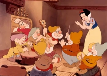 Disney Snjeguljica i Sedam Patuljaka Plakat Grafike Platnu Slike Zid Knjige O Umjetnosti Uzorak Za Djecu Dekor U Dnevni boravak Uređenje Doma 2