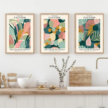 Sažetak Matisse Cvjetni Boho Platnu Slike Galerija Sredine stoljeća Modernog Wall Art Poster Ispisuje Dnevni boravak Unutarnjih poslova Kućnog tekstila 1