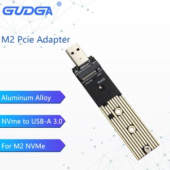 GUDGA M2 pcie Adapter Nvme do USB-A 3,0 Pretvarač Kartice 10 Gbit/s USB3.1 Gen2 Za Samsung 970 960 Intel M2 NVMe 2230 2242 2260 2280