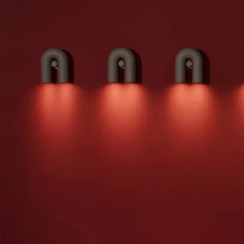 Crvena Zidne Lampe Danski Dizajner U obliku Kreativni Led Noćni Lampa Nordijsko Pozadina Zidne Lampe Za Dnevni boravak 2