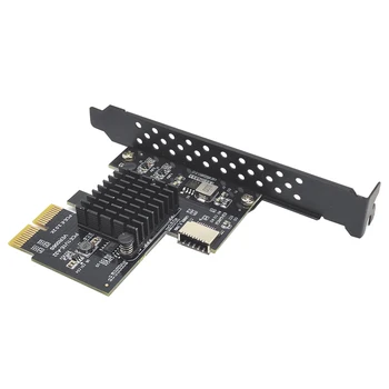 NOVA Dodatna kartica PCI Express 3.0 X2 USB 3.1 TYPE-E Karticu PCIe Prednji adapter Type-C Riser Type-E USB3.1 A-KEY 10 Gbit/s Kartica za proširenje 4