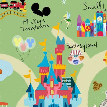 Disneyland Plakat Crtani Film Dvorac Mickey Mouse Platnu Slike Ispisuje Dječji Darovi Dječji Zid Knjige O Umjetnosti Fotografije Dječja Soba Kućni Dekor 1