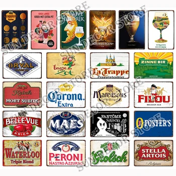 Njemački Belgijskog Piva PERONI WATERLOO Retro Vintage Metalne Limene Znakovi Plakat za Sobe Bar Pub Klub Osoba Špilja Zidni Ukras A-217 0