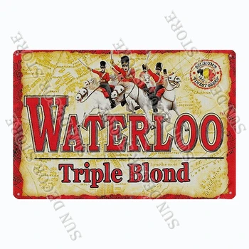 Njemački Belgijskog Piva PERONI WATERLOO Retro Vintage Metalne Limene Znakovi Plakat za Sobe Bar Pub Klub Osoba Špilja Zidni Ukras A-217 3