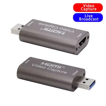 Kartica za snimanje videa 4K USB 3.0 USB2.0 HDMI-kompatibilnu Захватный Snimač za PS4 Igre DVD-video Kamere Snimanje Kamere uživo 0