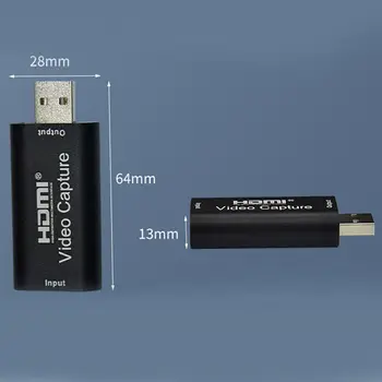 Kartica za snimanje videa 4K USB 3.0 USB2.0 HDMI-kompatibilnu Захватный Snimač za PS4 Igre DVD-video Kamere Snimanje Kamere uživo 4