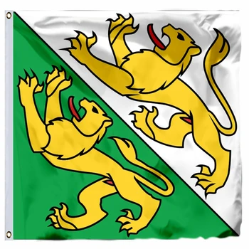Zastava Švicarske Thurgau 120x120 cm (4x4 stope) 120 g 100D Poliester Dvostrukom Žicom visoko kvalitetni Banner Besplatna Dostava 0