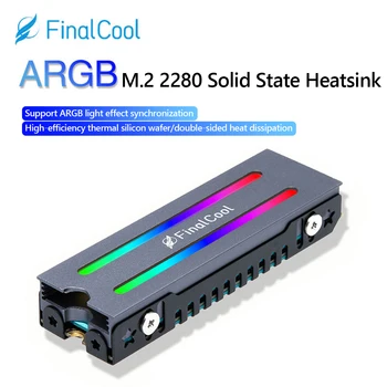 FinalCool IceSoul RGB Aluminijska legura M. 2 SSD Hlađenja Radijator M2 NVMe 2280 Ssd hard disk Aura Sync ARGB Hladnjak topline