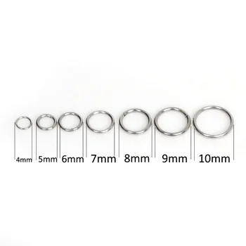 200 kom./lot, 4/5/6/7/8/9/10 mm, Metalni Prsten, nakit 