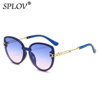 Moda cat eye sunčane naočale Žene muškarci brand dizajner nijanse na otvorenom dame gradijent je sunčane naočale metalnih okvira crna plava crvena sunčane naočale UV400