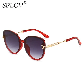 Moda cat eye sunčane naočale Žene muškarci brand dizajner nijanse na otvorenom dame gradijent je sunčane naočale metalnih okvira crna plava crvena sunčane naočale UV400 5