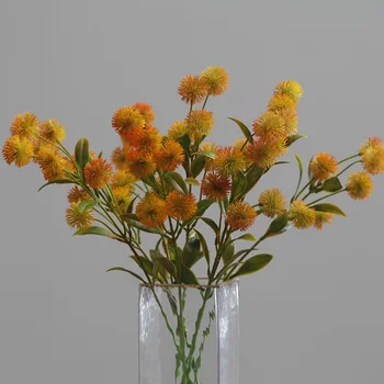 Lažni Biljke Золотарник Jesen Trava Umjetni Cvijet DIY Pribor Jeftini Plastični Grane Home Vrt Vjenčanje College 0