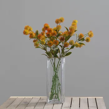Lažni Biljke Золотарник Jesen Trava Umjetni Cvijet DIY Pribor Jeftini Plastični Grane Home Vrt Vjenčanje College 1