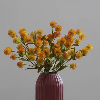 Lažni Biljke Золотарник Jesen Trava Umjetni Cvijet DIY Pribor Jeftini Plastični Grane Home Vrt Vjenčanje College 3