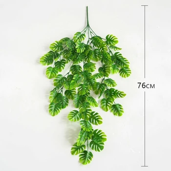 76 cm Umjetni Zelene Biljke Umjetna Ivy Zidni Viseće Biljke vinove Loze Lažna Zelje su opuštene Listove Kornjače Ukras Vijenac 4